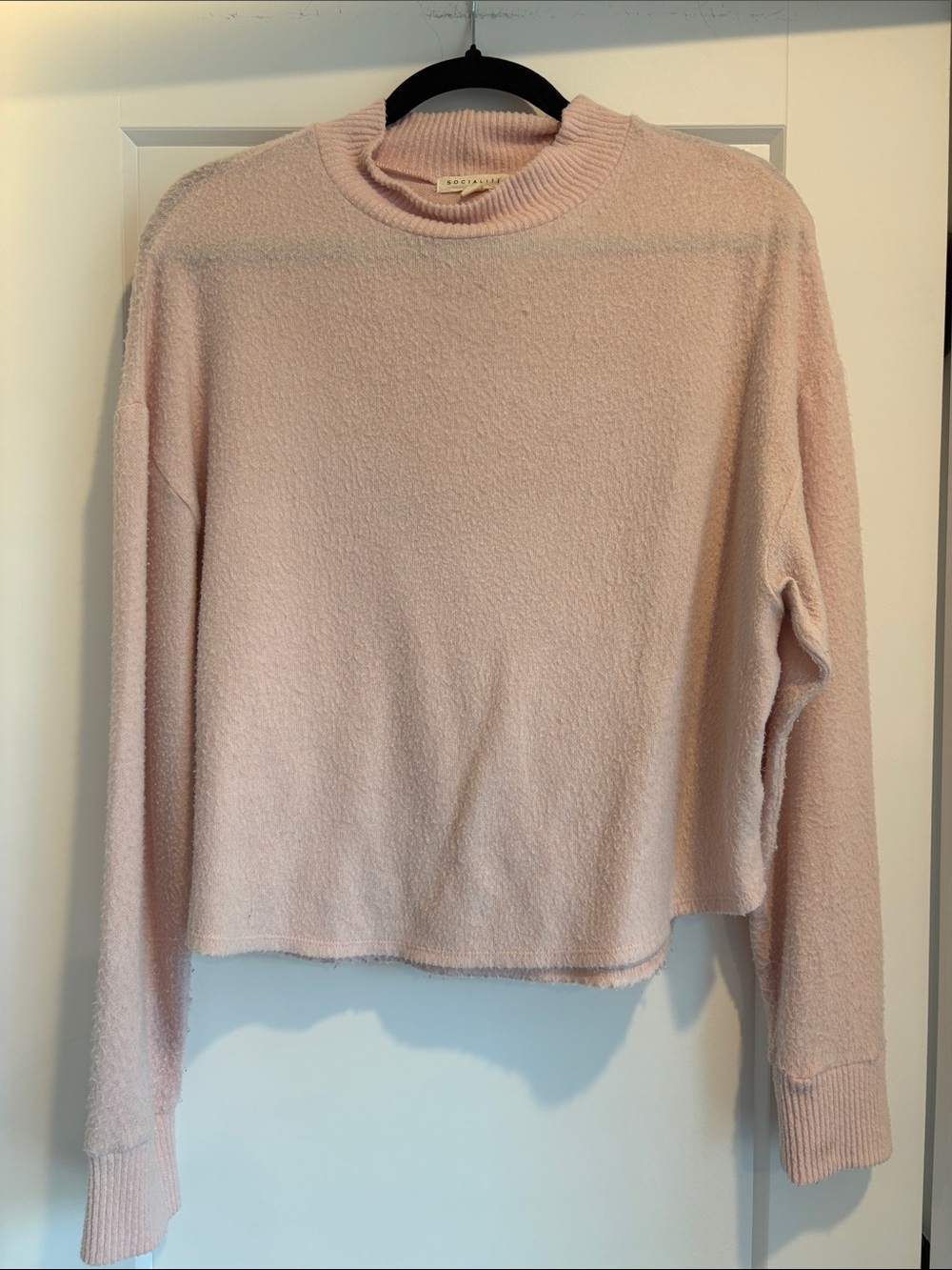 Pink Soft Cozy Crewneck Sweater
